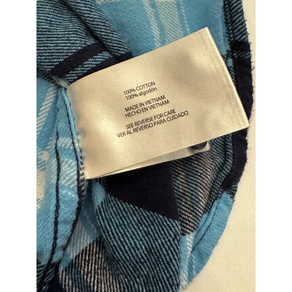 Woolrich Cotton Plaid Flannel Button Up Shirt Sz XL Lady Lumberjack Fall Outdoor - Picture 10 of 11